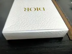 DIOR ホワイト レザー風ケース 約10x12cm