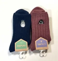 2824♡新品 未使用　レディースソックス 靴下 ジブリ トトロ 福助