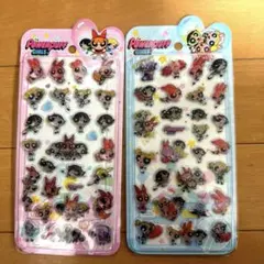 パワーパフガールズ　パワパフ　3D立体シール　ぷっくりシール　2枚セット