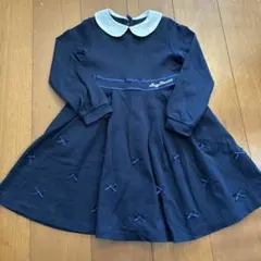 メゾピアノ　ネイビー　ワンピース　入学式　冠婚葬祭　120