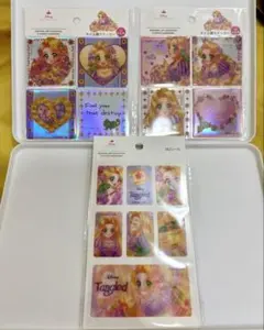Disney ラプンツェル 3Dシール　タイル調ステッカー　3枚セット