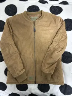 ブラウン MA-1 フライトジャケット スエード風