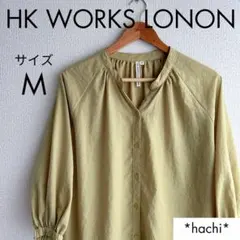 美品 HK WORKS LONDON バンドカラー チュニック ワンピース Mのサムネイル