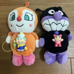 アンパンマン ぬいぐるみ ドキンちゃん＆バイキンマン（おまけあり）