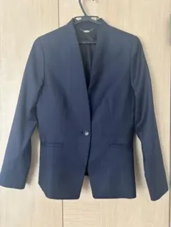 renoma ノーカラーチェックジャケット Lサイズのサムネイル