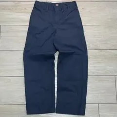 【キッズ古着】Dickies ディッキーズワークパンツ ネイビー　130-140