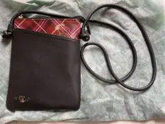 スヌーピー デザイン ショルダーバッグ 黒