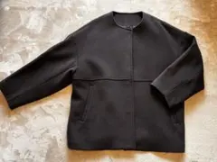 ジャーナルスタンダード　サンプルタグなし　スーパー140ビーバーノーカラーコート