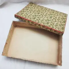 38×26×8.5cm レトロボックス 箱 空箱 ケース ボックス クローバー