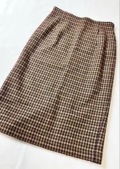 yangany 千鳥柄 膝下丈 美品 スカート レディースのサムネイル