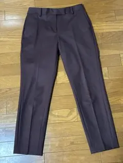 PLST スティックパンツ コットンブレンド　ブラウン　M