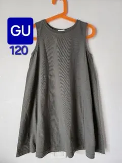 GU 120 ワンピース　キッズ　女の子 ガールズ チュニック