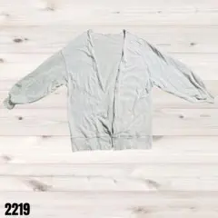 NICE CLAUP ナイスクラップ グレー 長袖カーディガン 2219