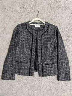 ノーカラージャケット 38/M ネイビー系のサムネイル