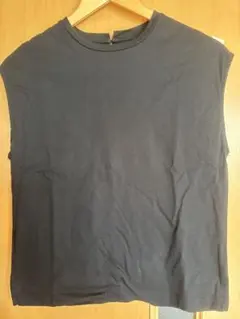 Opaque.clip コットンノースリーブTシャツ　ブラック　M