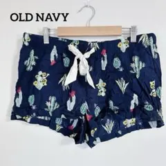 OLD NAVY 【M】カクタス柄ショートパンツ ネイビー サボテン 可愛い