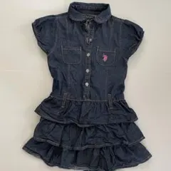 U.S. POLO ASSN. フリルデニムワンピース 5のサムネイル