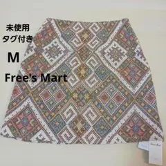 【未使用】Free's Mart 幾何学模様 台形スカート Mサイズ
