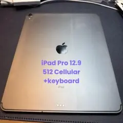 iPad Pro (12.9) 512 Cellular +keyboard