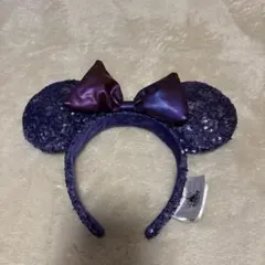 ディズニー ミッキー耳カチューシャ 紫