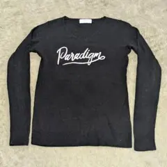 【AZUL】Vネック黒セーター 長袖