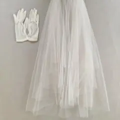 ショートベール 85cm ショート手袋 ウェディング ドレスモア