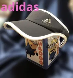 adidas アディダス サンバイザー ブラック バイザー