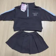 minimal 裏起毛　綿100 ハーフジップセットアップ