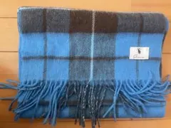 マフラー ストール ブルー 青