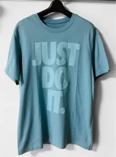 美品 NIKEナイキTシャツJUST DO IT ブルー Lサイズ ユニセックス