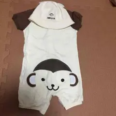 コムサ カバーオールと帽子のセット