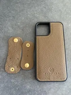 HANATORA iPhone13miniケース レザー　トープのサムネイル