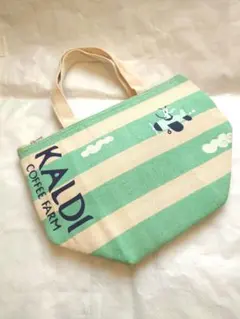 カルディ　KALDI　保冷バッグ　トートバッグ　ランチバッグ　夏のコーヒーバッグ