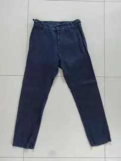 お値下げ！　未使用品★pas de calais パドカレデニムパンツ　リネンのサムネイル