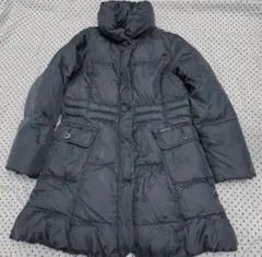 COMME CA ISM 130ダウンコート　ベンチコート　ロング　アウター　黒