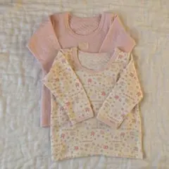 下着　長袖　90サイズ　女の子　ピンク