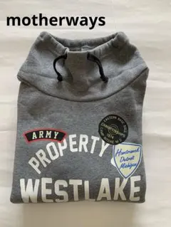 新品　マザウェイズ 裏起毛 オフタートル トレーナー　スウェット