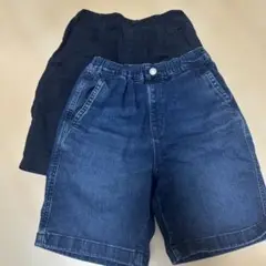 ユニクロ　UNIQLO キッズ　ハーフパンツ　130 【２枚セット】