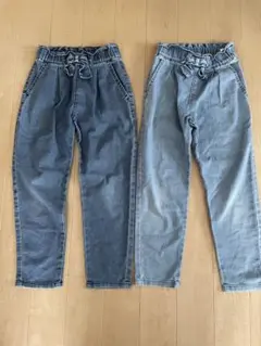 130サイズ 長ズボン 2色セット　デニムパンツ