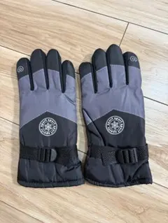ウィンタースポーツ グローブ グレーと黒
