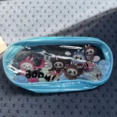 【新品未使用】 ラブブ ペンケース ペンポーチ 筆箱　ブルー人気