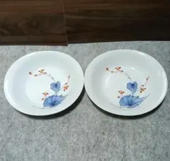 青い鳥デザイン皿 2枚セット