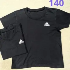 adidas 半袖肌着 2枚セット　アンダーシャツ　黒　インナー