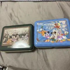 ディズニーホテル 缶ケース ミラコスタ　アンバサダーホテル2個セット