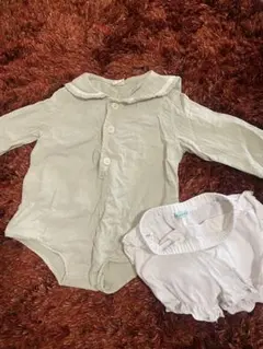 韓国　子供服　セーラー風　ロンパース  トッカのブルマ付き
