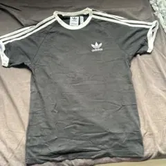 adidas リンガーネック　Tシャツ 半袖　M