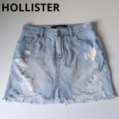 Hollister デニムミニスカート ダメージ加工 フリンジ Y2Kのサムネイル