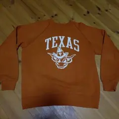 鬼フェード】60's〜70's TEXASロングホーン フロッキー スウェット