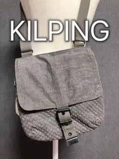 Kipling キプリング ショルダーバッグ　ユニセックス　グレー