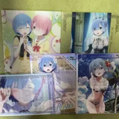 re:ゼロから始める異世界生活 リゼロ レム A3クリアポスター ラム